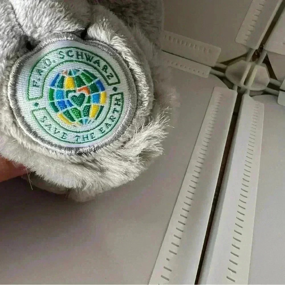 FAO Schwarz Gray Elephant Plush 10 Inch Save the Earth Stuffed Animal Toy - Picture 3 of 8